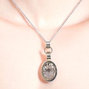 Modernist Silver Pendant Kupittaan Kulta Oy Nina Breddah 1973