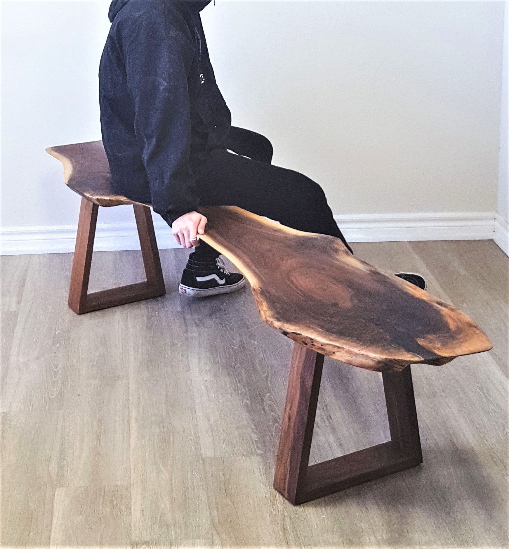 Entryway Furniture Live Edge Entryway Bench Natural Wood Bench Foyer