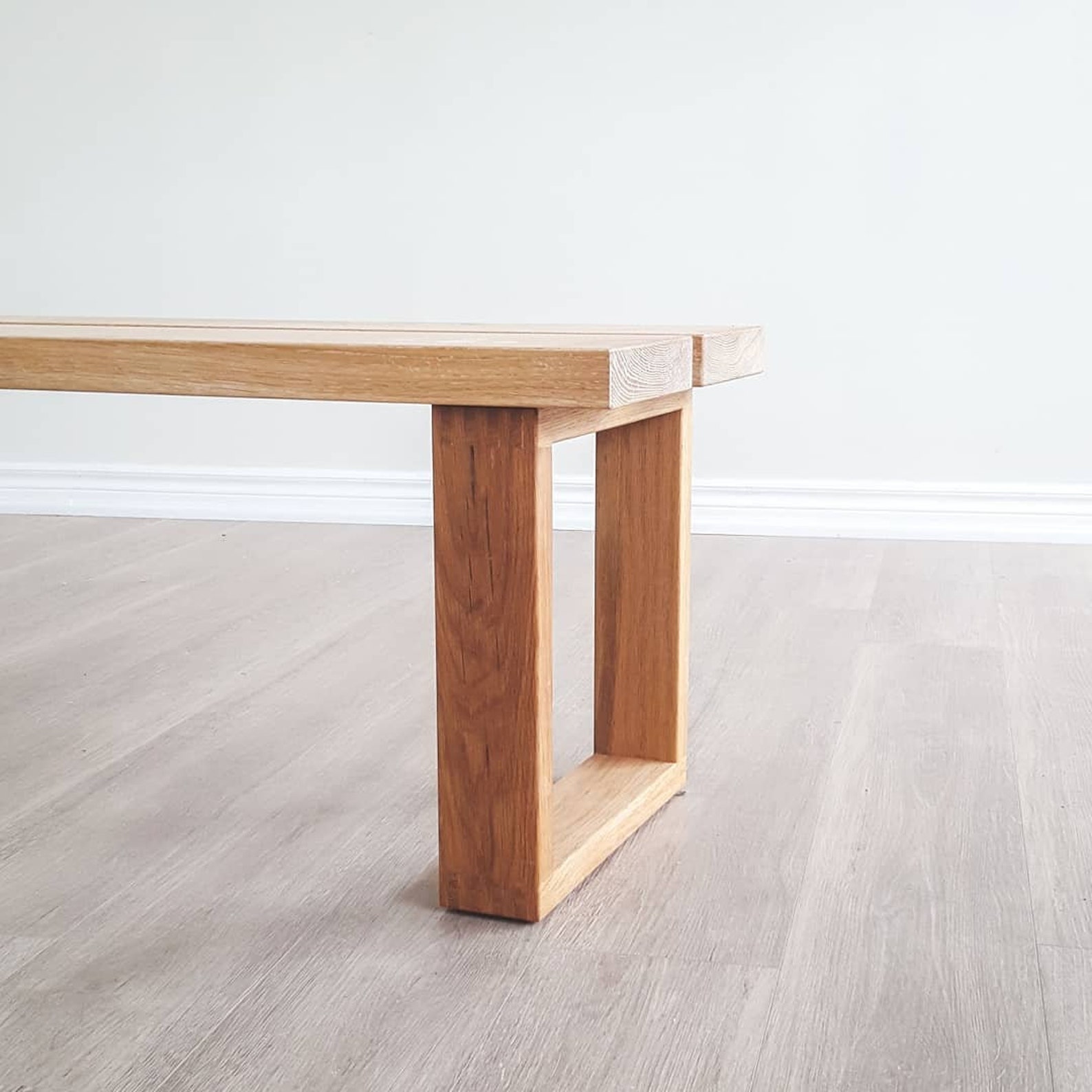 Canadian White Oak Dining Bench Indoor and Outdoor Wood Etsy Canada