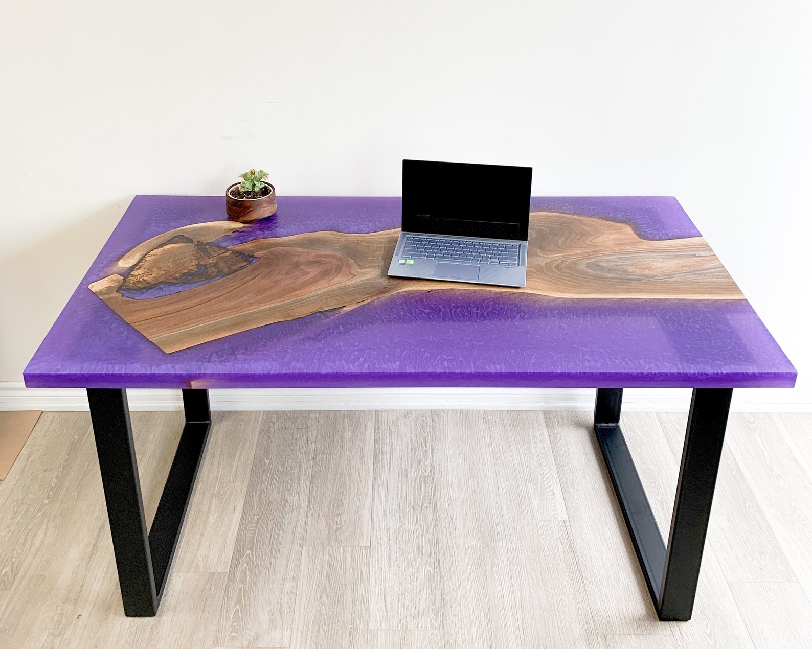 Canadian Epoxy Desk Top Epoxy Computer Table Top Black Etsy Canada