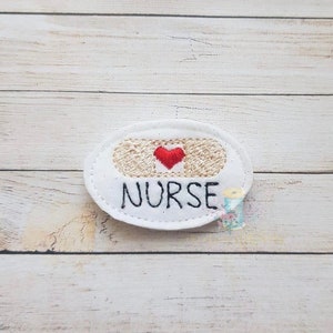 Verband Krankenschwester Feltie Patch digitale Stickerei Design Datei Patch