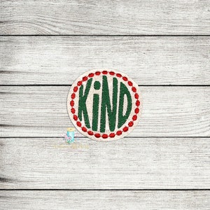 Kind Digital Embroidery Feltie Design File Patch | ITH Feltie Design Files | Xmas Feltie Files