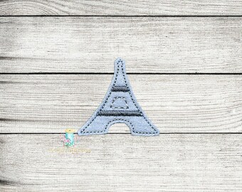 Eiffel Tower Feltie Digital Embroidery Design File Patch