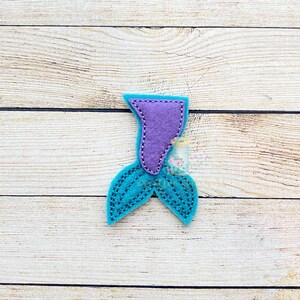 Mermaid Tail Feltie Patch DIGITAL Embroidery Design File | ITH Feltie File | Animal Tail Feltie Files | Feltie Embroidery Design Files