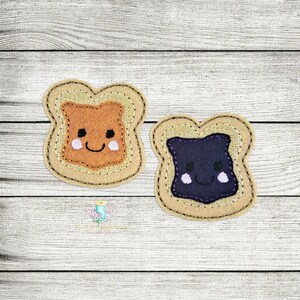 PB and J Digital Embroidery Feltie Design File Patch | Sweets Feltie Design Files | Food Feltie Design Files | Desserts Feltie Files