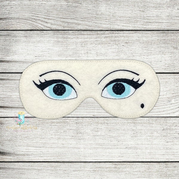 Beauty Sleep Mask ITH Digital Embroidery Design File