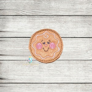 Holiday Cookie Digital Embroidery Feltie Design File Patch