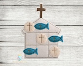 Church TTT Feltie Digital Embroidery Design File | ITH Project | ITH Kid Games | Catholic Religious Feltie Games