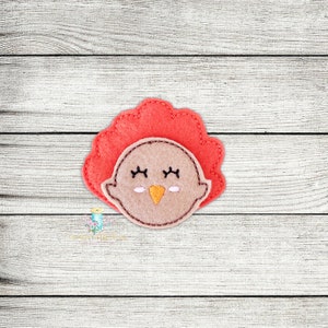 2 PT Baby Turkey Feltie Digital Design File | ITH Thanksgiving Feltie Design Files