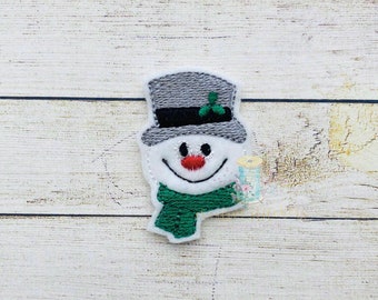 Snowman Head Patch DIGITAL Broderie Design Fichier