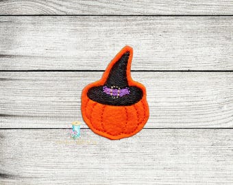 パンプキン ウィッチ フェルティ デジタル デザイン ファイル | ITH 秋 フェルティ ファイル | ハロウィン フェルティ デザイン ファイル