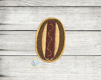 Hotdog Feltie digitaal borduurwerk Feltie ontwerpbestand patch | ITH Food Feltie-borduurontwerpbestanden | Zomercarnaval BBQ-voedselviltbestanden