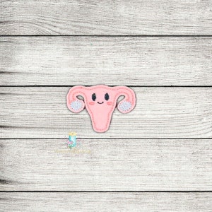 Uterus Feltie Patch Digital Embroidery Design File Patch | ITH Medical Feltie Embroidery Design Files | Reproductive Rights Feltie Files