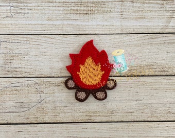 Camp Fire Patch Feltie Digitale Borduurwerk Design File Patch