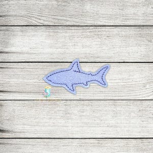 Simple Shark Feltie DIGITAL Embroidery Design File | ITH Feltie File | Ocean Feltie Files | Animal Feltie Embroidery Design Files