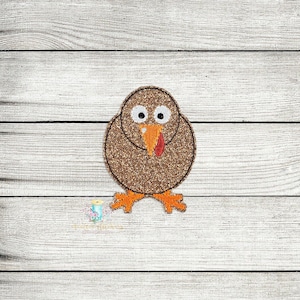 Turkey Body Digital Embroidery Feltie Design File Patch | ITH Feltie Files | ITH Thanksgiving Feltie Design Files | Fall Autumn Feltie Files