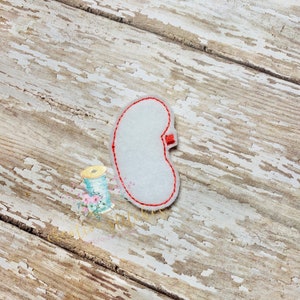 Feltie Patch Kidney Feltie Aufnäher Digitales Stickmuster Datei Aufnäher | ITH Medizinische Feltie Stickmusterdateien | ITH Feltie Files