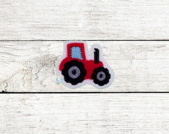 Tractor Digital Embroidery Feltie Design File Patch | ITH | Farm Feltie Design Files | ITH Feltie Files