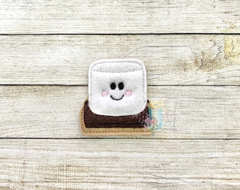 Smore Feltie Digitale Borduurwerk Design File Patch