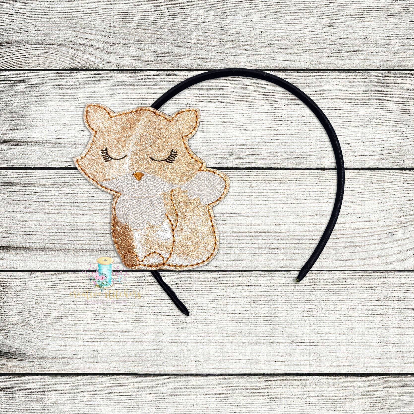 Beauty Fox Digital Planner Headband Slider Embroidery File