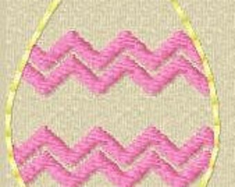 Easter Egg Feltie Digital Embroidery Design File Patch | Easter Feltie Design Files | ITH Feltie Files