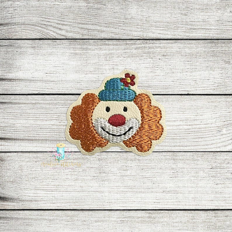Circus Clown Digital Embroidery Feltie Design File Patch | ITH Feltie ...
