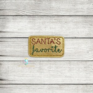 Santas Favorite Digital Embroidery Feltie Design File | ITH Projects