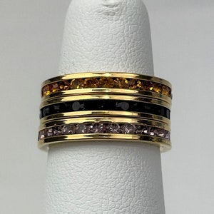 Judith Ripka Set of Three (3) Stackable Rings / Tiny Size 4 Pinky Ring Set