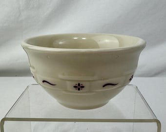 Longaberger Pottery Woven Traditions Mini Bowl in Red Paprika