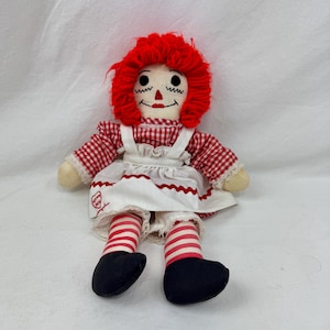 Vintage Handmade Raggedy Ann Doll / Rag Doll / Primitive Toy