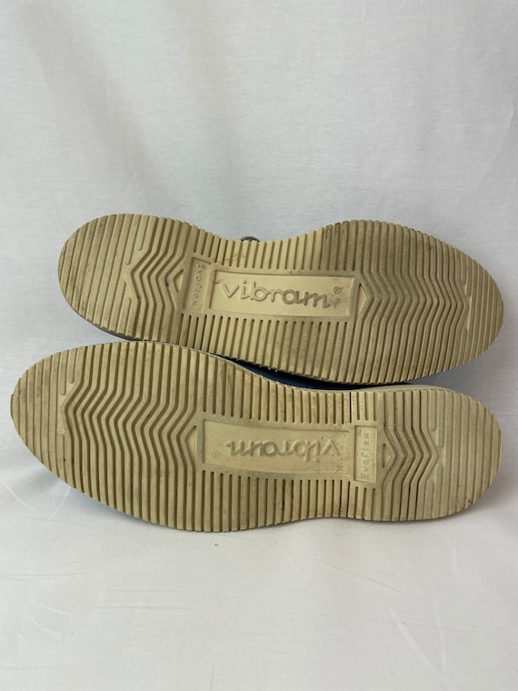 Men's Walk Over Blue Suede Oxford Shoes / Size 8.… - image 10