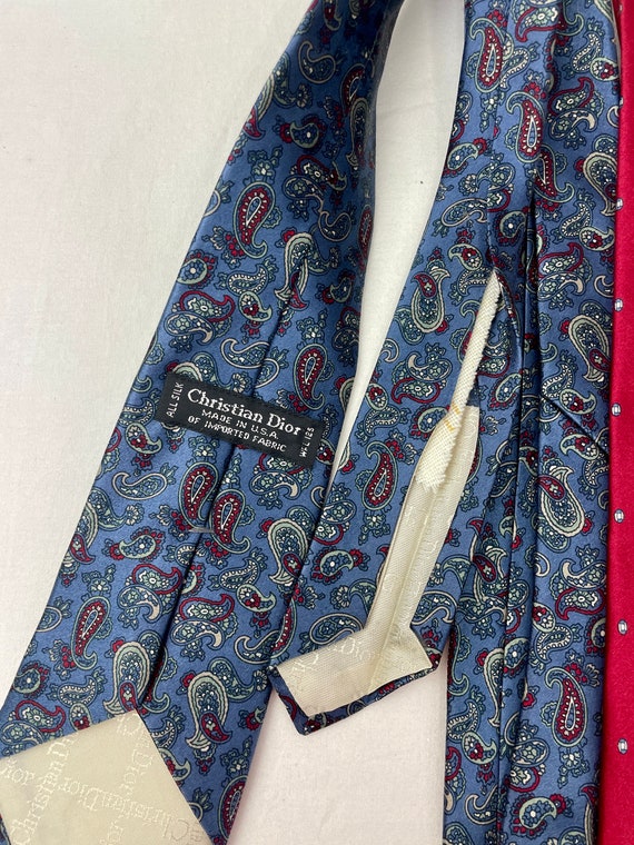 Set of Two (2) Vintage Christian Dior Silk Ties /… - image 6