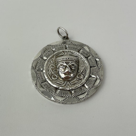 Native Mexican Tribal Pendant and Hidalgo M Silve… - image 4