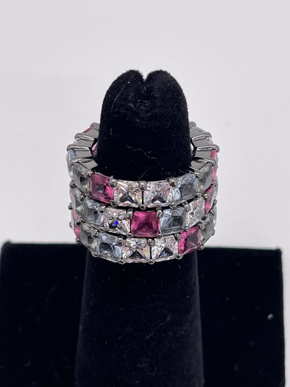 Joan Boyce Set of 3 Stackable Bands Size 5: Clear… - image 1