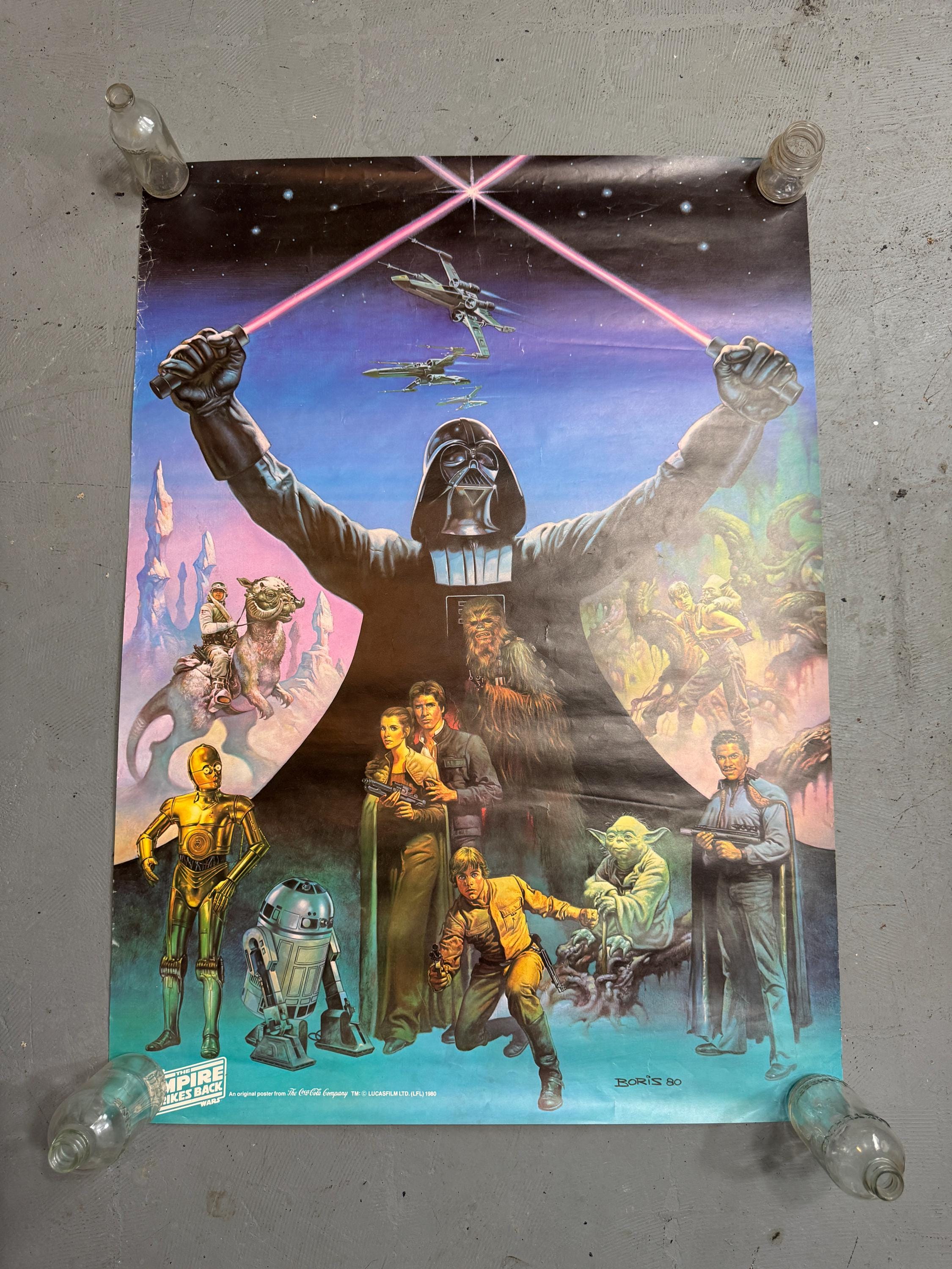 Original 1980 Star Wars the Empire Strikes Back Poster / Boris