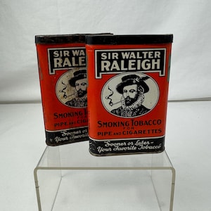 sir walter raleigh smoking tobacco can Vintage Empty Tin - Brown & Williamson #2 Sold at Auction: Vintage Sir