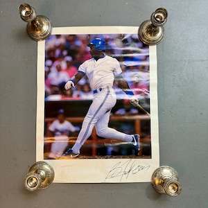 1991 Bo Jackson Pepsi Promo Poster / Kansas City Royals / Facsimile Autograph