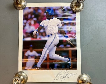 1991 Bo Jackson Pepsi Promo Poster / Kansas City Royals / Facsimile Autograph