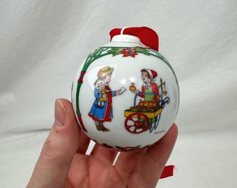 Kugel 1995 クリスマスオーナメント Hutschenreuther ドイツ Die