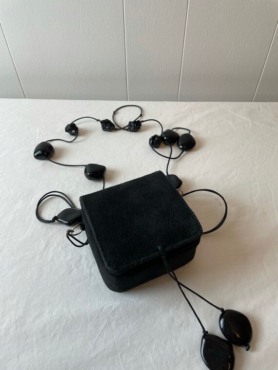 Linda Dano Mini Velvet Purse with Beaded strap