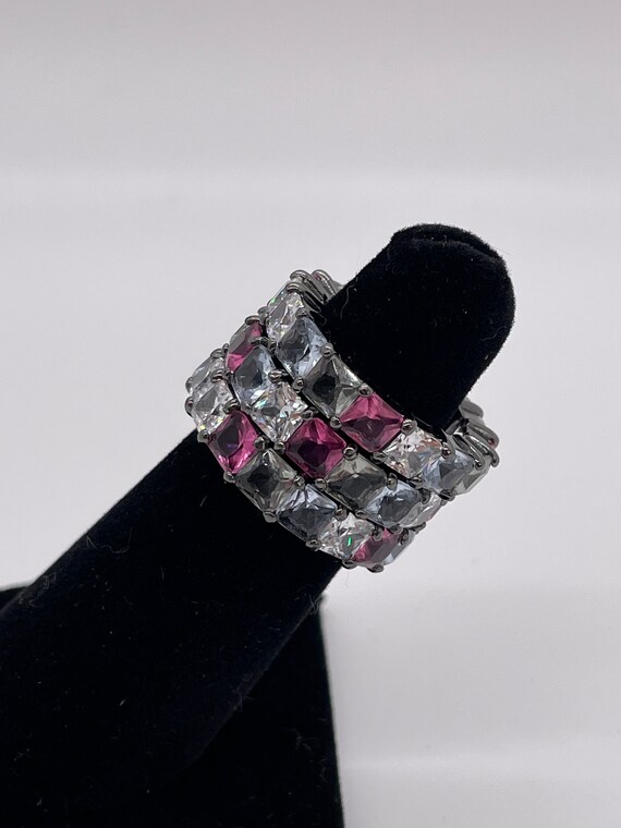 Joan Boyce Set of 3 Stackable Bands Size 5: Clear… - image 5