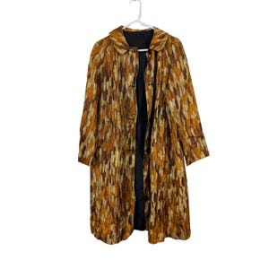 1970s Reversible Lightweight Women's Raincoat / Vintage Brown and Black Raincoat