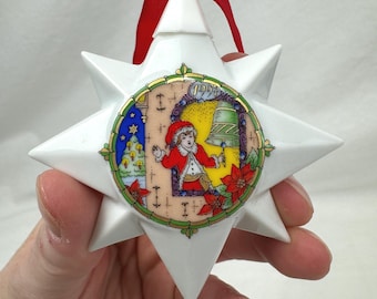 Hutschenreuther 2000 Weihnachten RINGING IN Porzellan Stern Ornament  Germany In Box - Etsy.de
