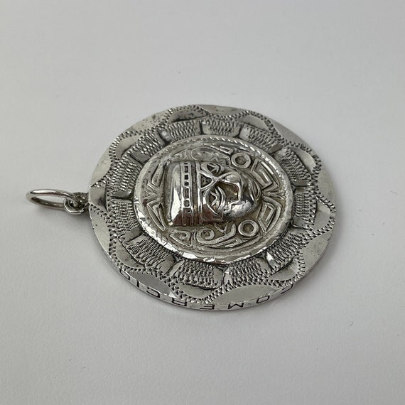 Native Mexican Tribal Pendant and Hidalgo M Silve… - image 5
