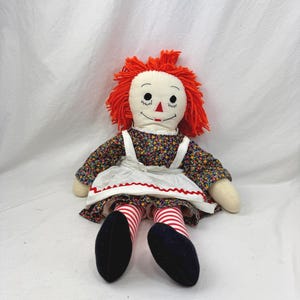 Vintage Handmade Raggedy Ann Doll / Rag Doll / Primitive Toy