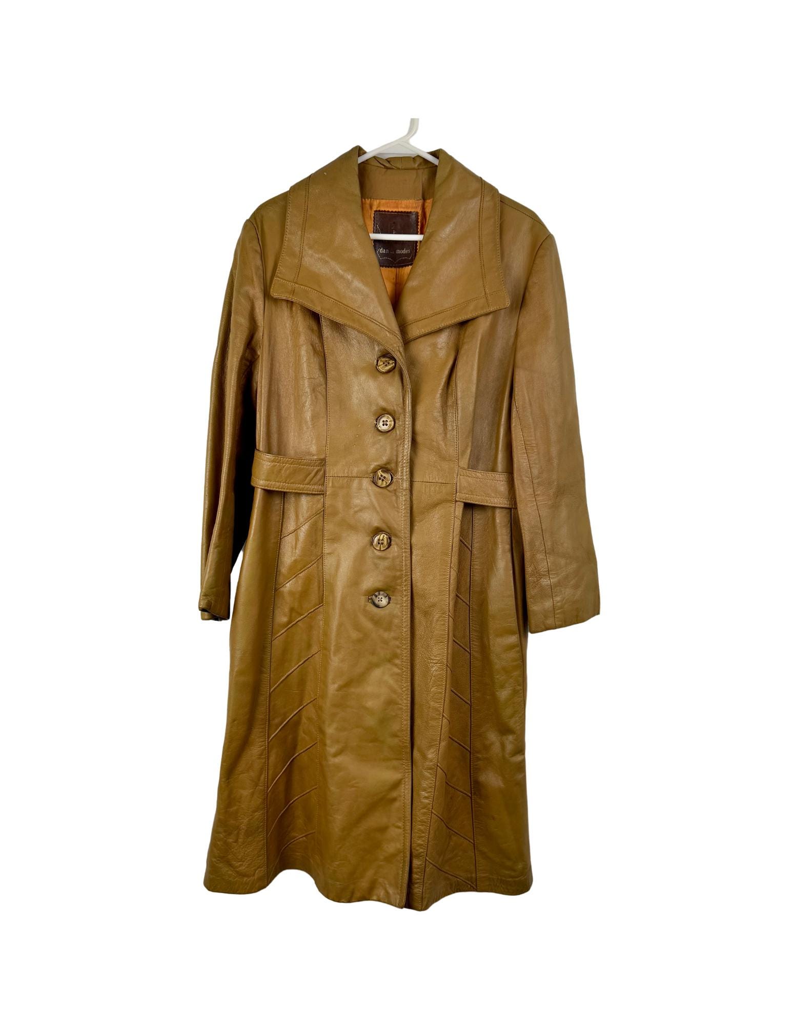 24k Leather Coat - Etsy