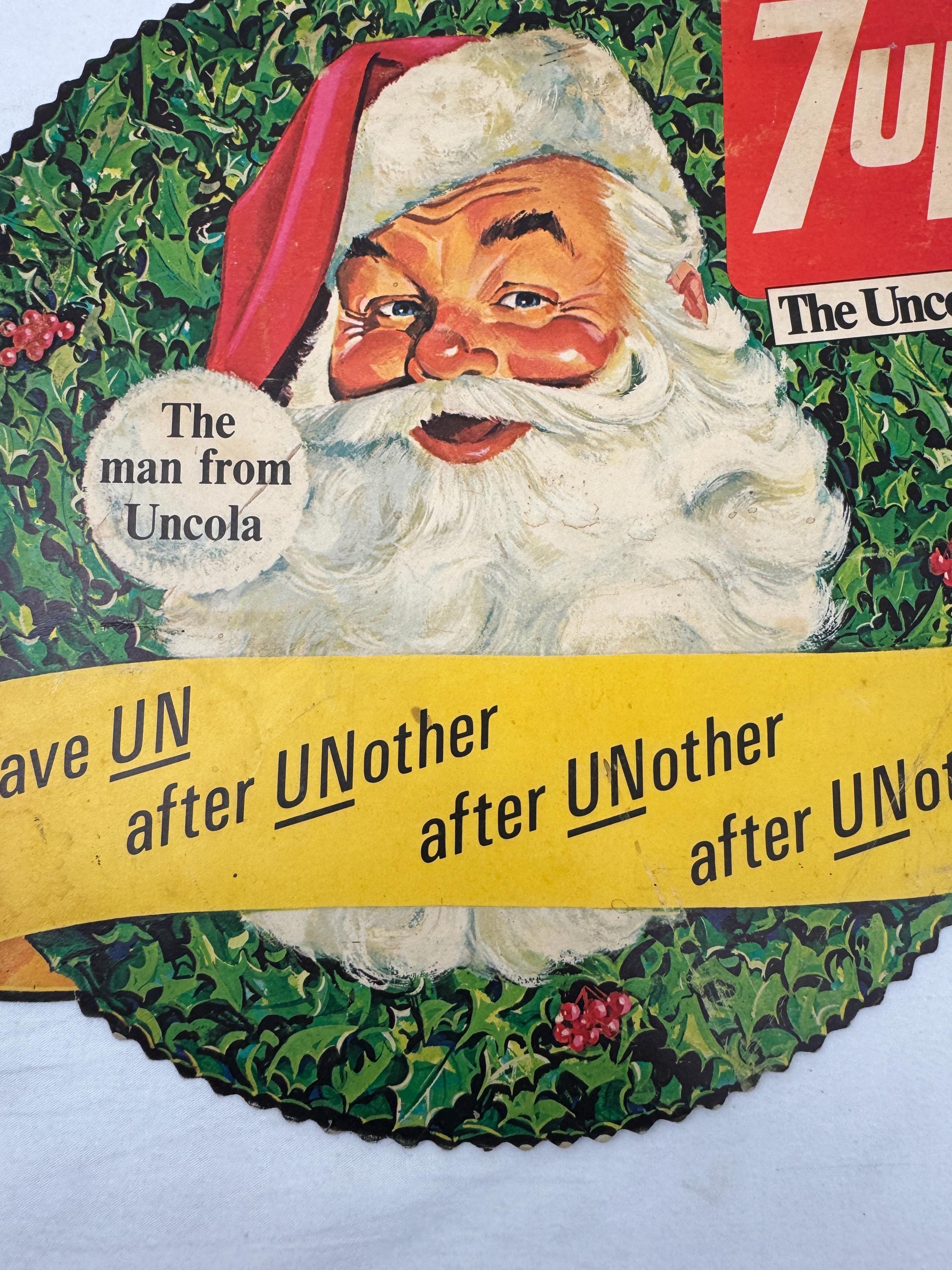 珍品！アメリカ買付け1980's Vintage 7up SANTA WORKS 珍品！アメリカ買付け1980's Vintage 7up SANTA WORKS