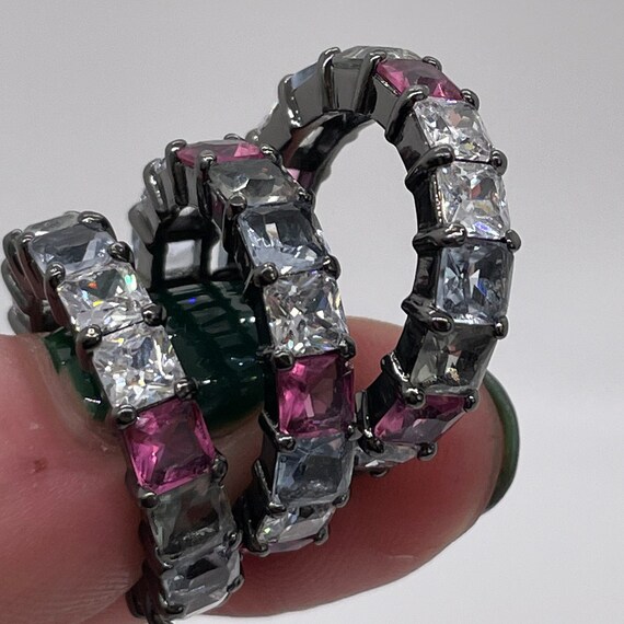 Joan Boyce Set of 3 Stackable Bands Size 5: Clear… - image 7