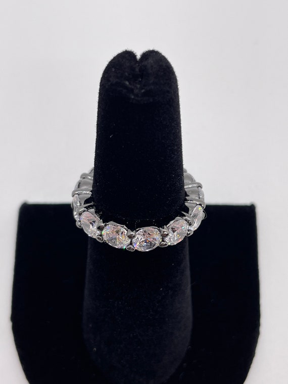 Joan Boyce Stackable Ring / Crystal and Gunmetal … - image 6