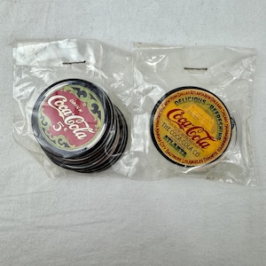 NOS 1990s Coca-Cola Pogs / Milk Caps Game / Coca-Cola Advertisement